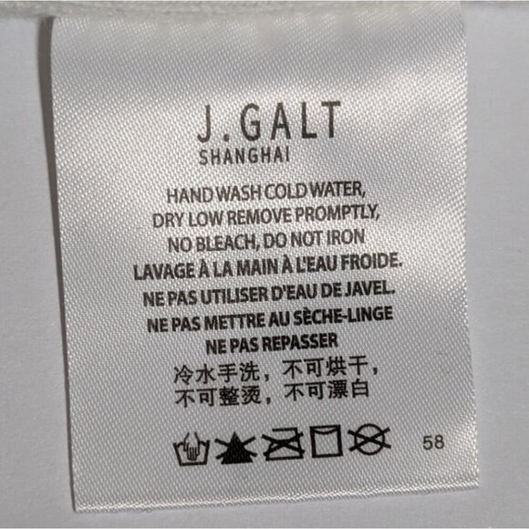 John Galt Top Camisole Crop White Button-Up Sleeveless Womens OneSize NWT - Picture 3 of 5